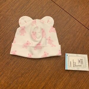 Kissy Kissy Pink Bearyplaid Baby Hat